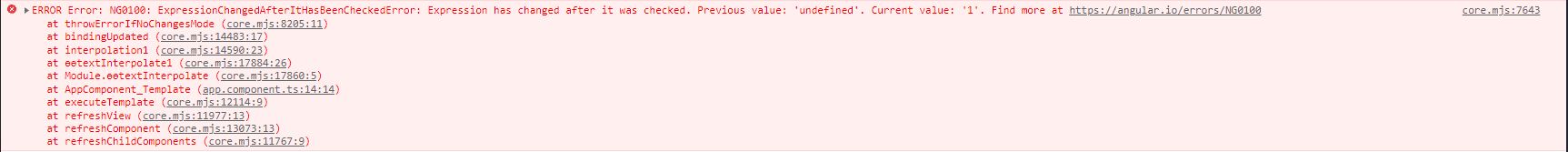 ExpressionChangedAfterItHasBeenCheckedError console